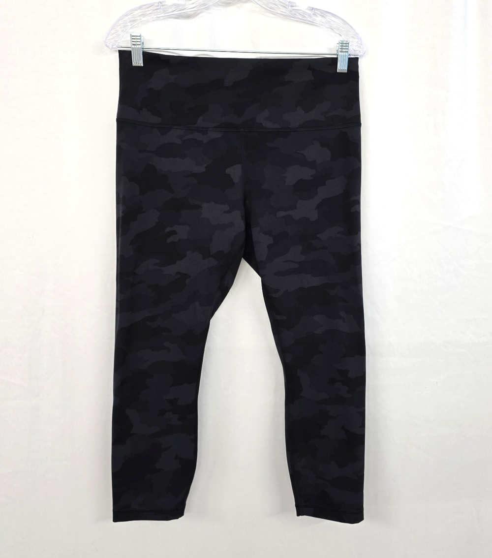 Lululemon Wunder Train High Rise Crop 23" Women's 14 Heritage 365 Camo Deep Coal